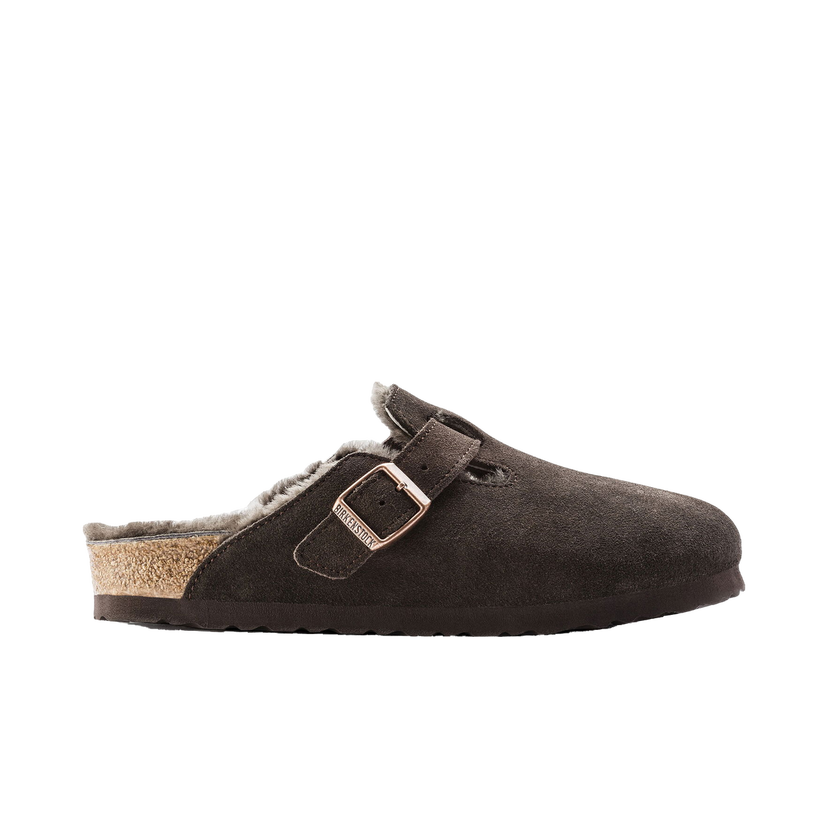 Кецове и обувки Birkenstock Boston Shearling Suede Mocha Brown Кафяво | 1006408/1006409