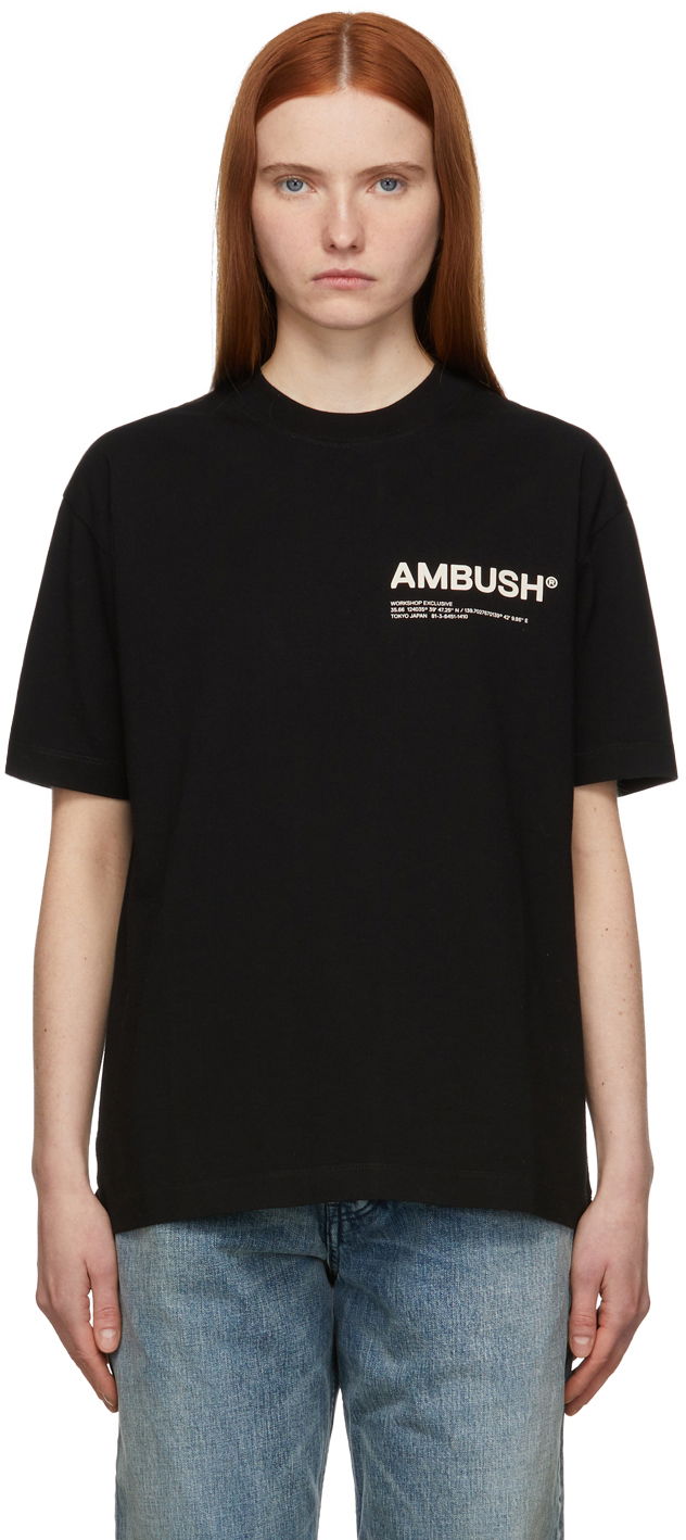 Тениска Ambush AMBUSH 'Workshop' Jersey T-Shirt Черно | BWAA022F21JER0011003, 0