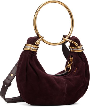 Дамска чанта CHLOÉ Mini Bracelet Hobo Bag Бургунди | CH25US623P57, 1
