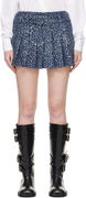 Charles Jeffrey LOVERBOY Pleated Denim Miniskirt