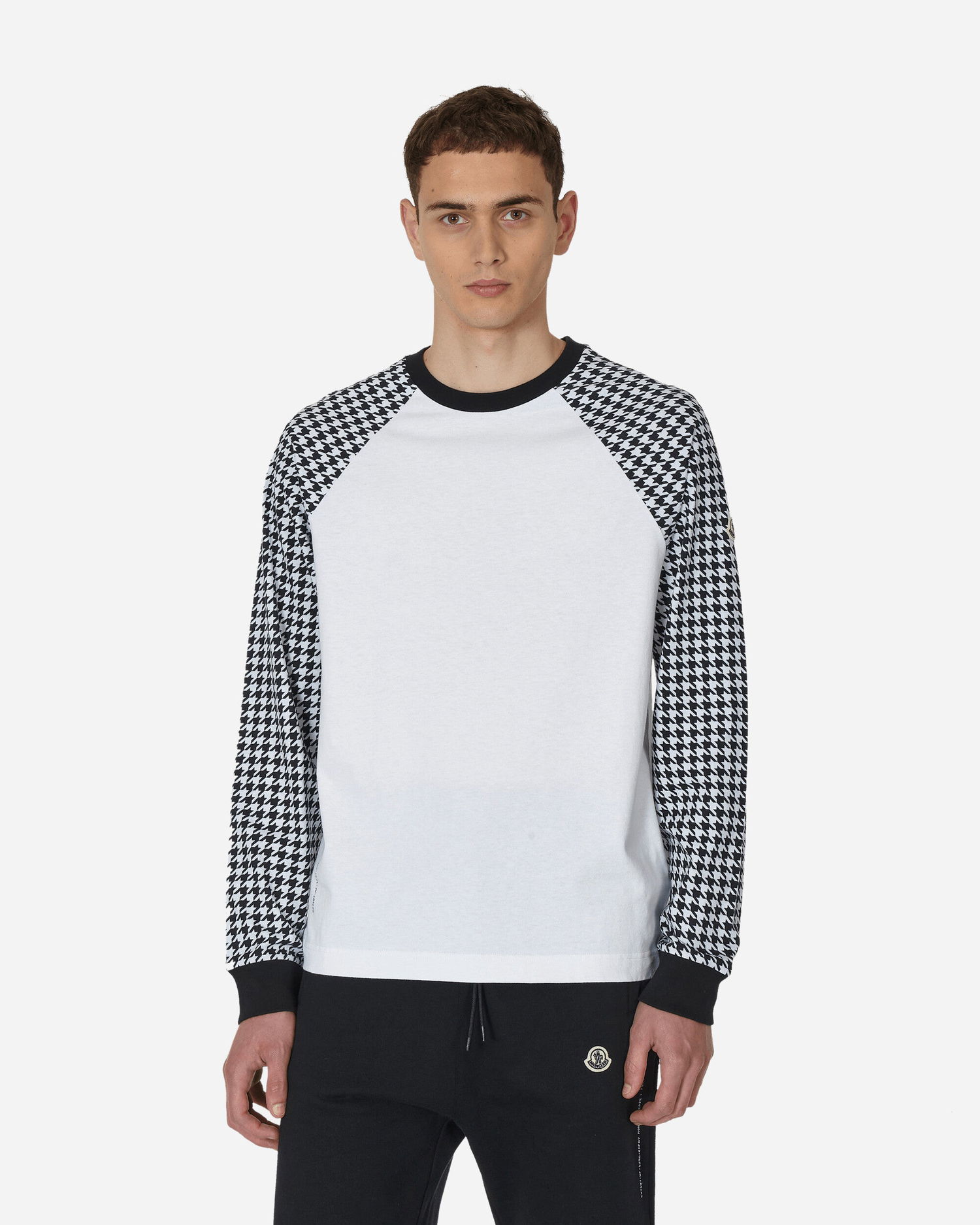 Тениска Moncler FRGMT Houndstooth T-Shirt Бяло | 8D00003M3265 F90, 0