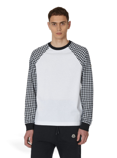 Тениска Moncler FRGMT Houndstooth T-Shirt Бяло | 8D00003M3265 F90
