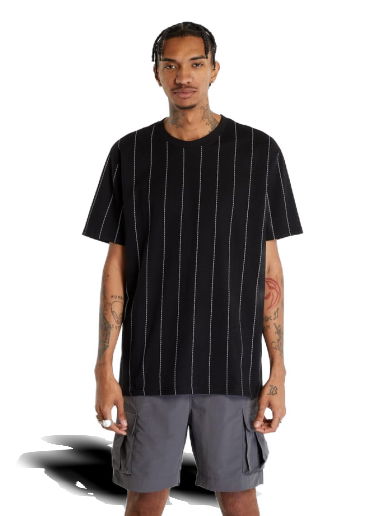 Тениска Urban Classics Oversized Pinstripe Tee Черно | TB3522-00007