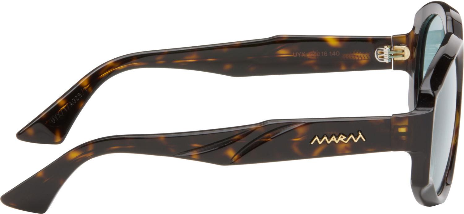 Слънчеви очила Marni RETROSUPERFUTURE Edition Arithiel Tortoiseshell Sunglasses with Light Blue Lenses Кафяво | UYX, 1