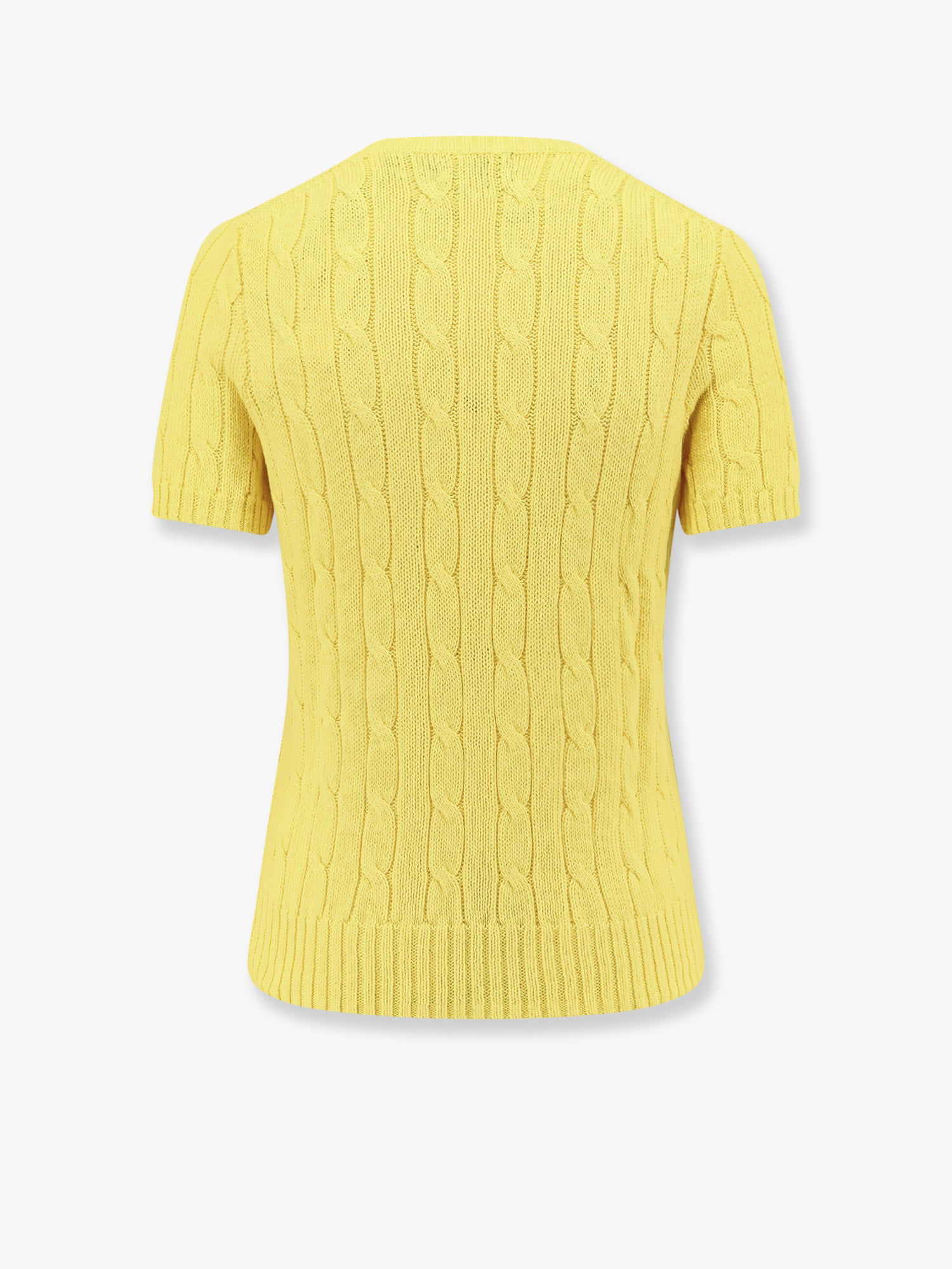 Пуловер Polo by Ralph Lauren Women's Cable Knit Sweater with Pocket by Polo Ralph Lauren Жълто | 211895379014, 1