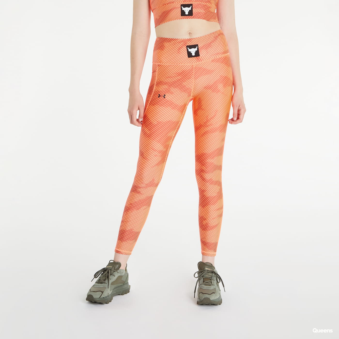 Клинове Under Armour Project Rock HG Ankle Leggings Оранжево
 | 1369954-824, 0