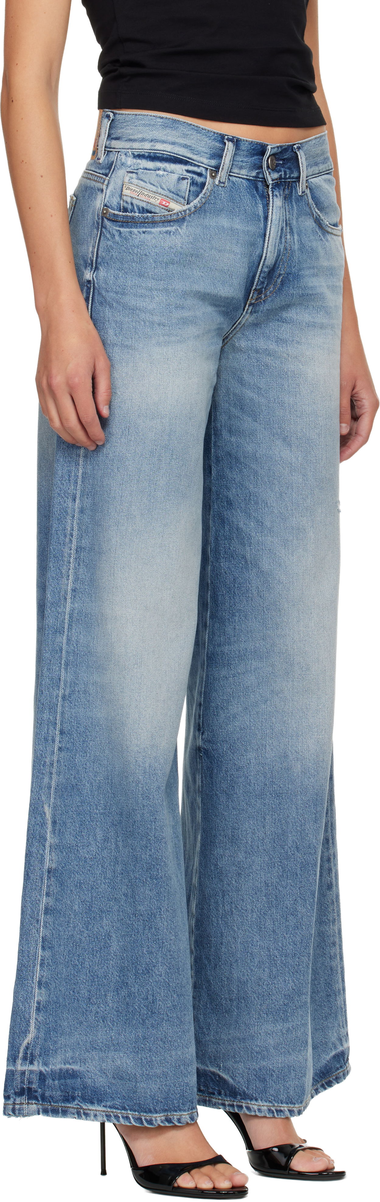 Дънки Diesel 1978 D-Akemi Flare Jeans Синьо | A03624 09M07, 1