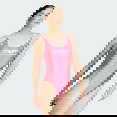 Бански adidas Performance U-Back One Piece Swimsuit Розово | JG8482, 3