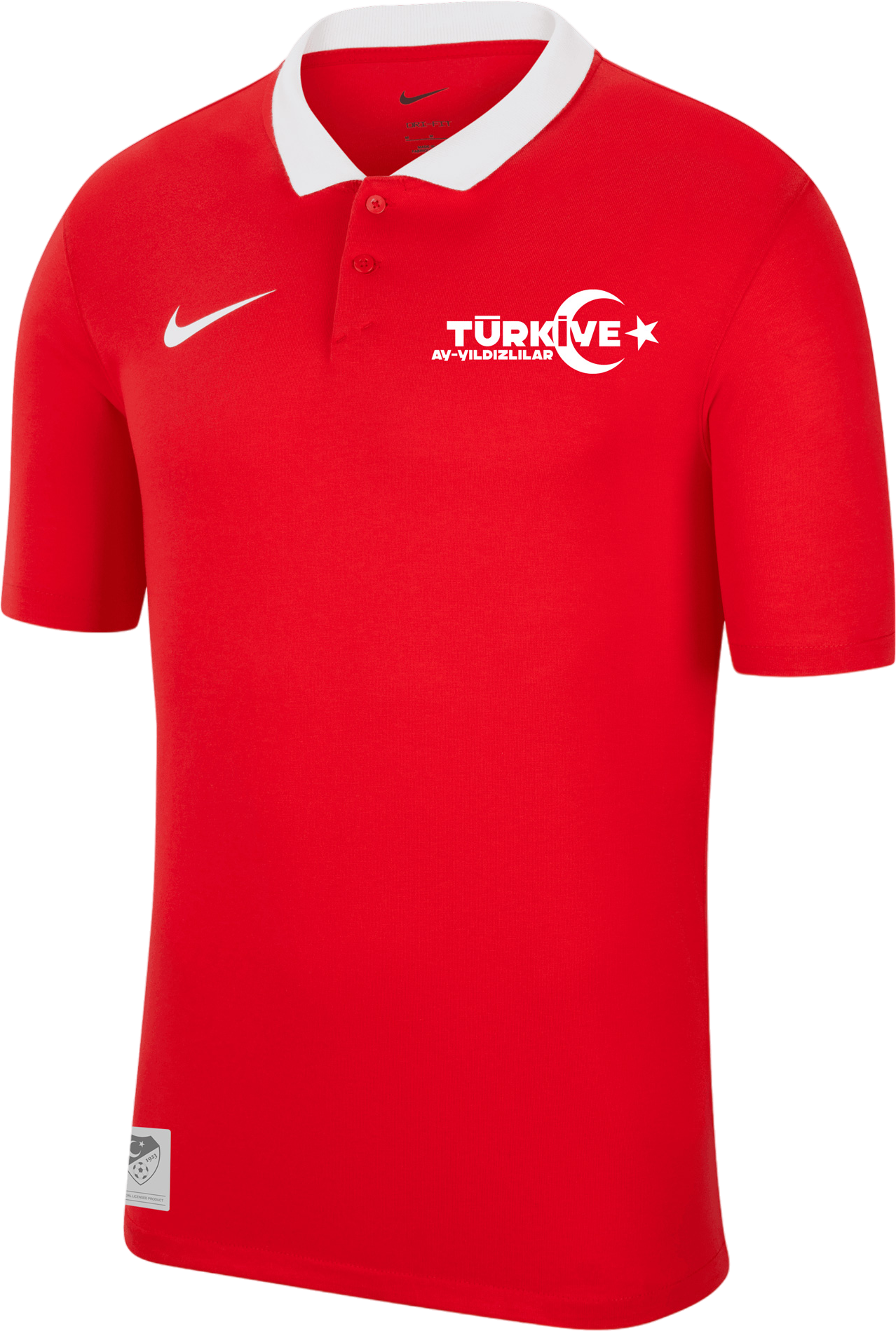 Поло тениска Nike Polo Shirt with White Collar Turkey National Team EC 2024 Червено | tffrcw6933-tffrcw6933, 0