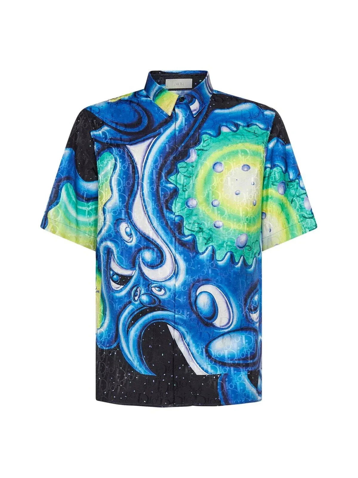 Риза Dior Kenny Scharf x Silk Oblique Logo Shirt Многоцветен | 266303927250, 0