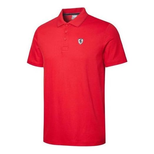 Поло тениска Puma Ferrari Polo Shirt Червено | 596124-02