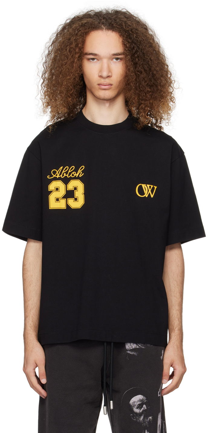 Тениска Off-White Black 'OW 23' Skate T-Shirt Черно | OMAA120S24JER0081022, 0