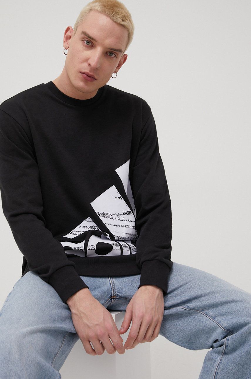 Пуловер adidas Originals Adidas Print Sweatshirt Черно | HE1781, 0