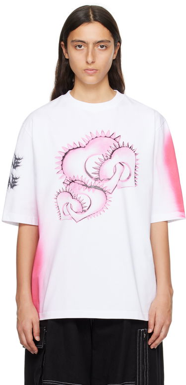 Тениска We11done Graphic Print T-Shirt Бяло | WD-TT3-23-748-U-WH, 0