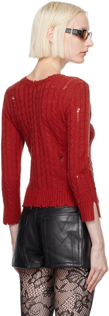 Пуловер Marc Jacobs Marc Jacobs Shrunken Cashmere Cable Cardigan Червено | 2F4RTP018K18, 2