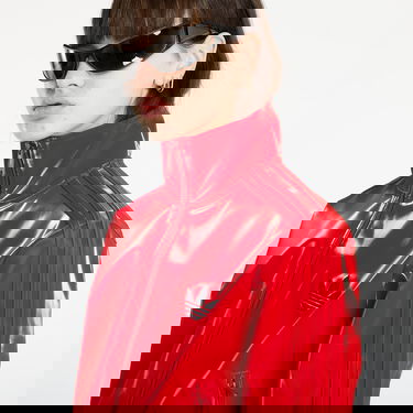 Яке adidas Originals Shiny Patent Track Top Adicolor Holiday Червено | JY2616, 1