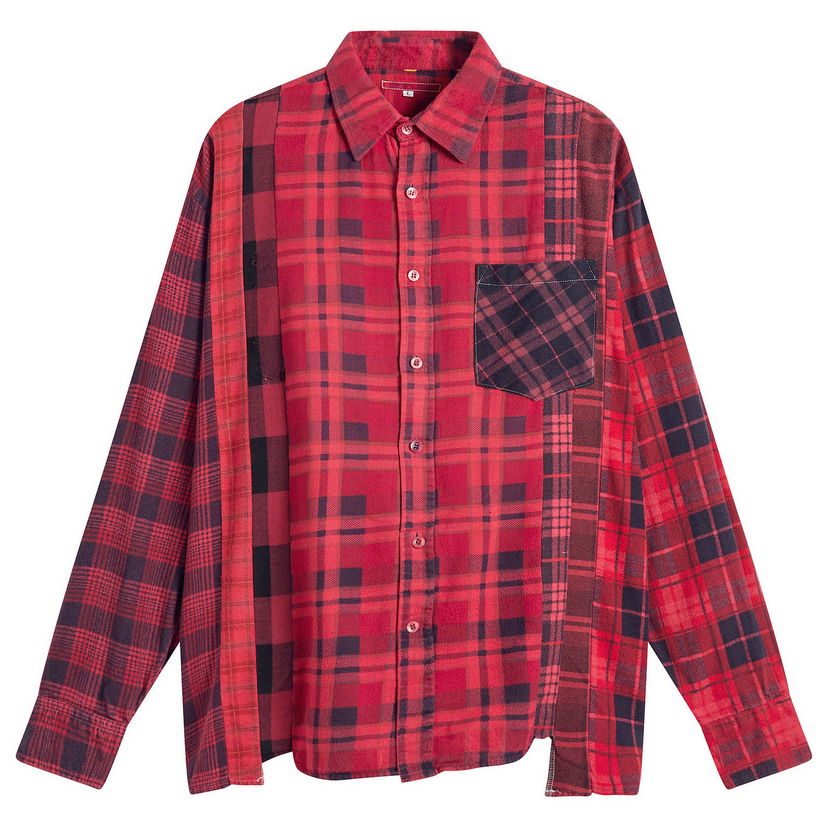 Риза Needles 7 Cuts Over Dyed Flannel Shirt Многоцветен | RW394-A