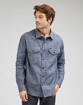 Риза Lee 101 70's Shirt Dry Сиво | 112331404:XXL, 0