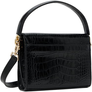 Дамска чанта Anine Bing Mini Colette Croc-Effect Leather Shoulder Bag Черно | A-13-2119-000, 2