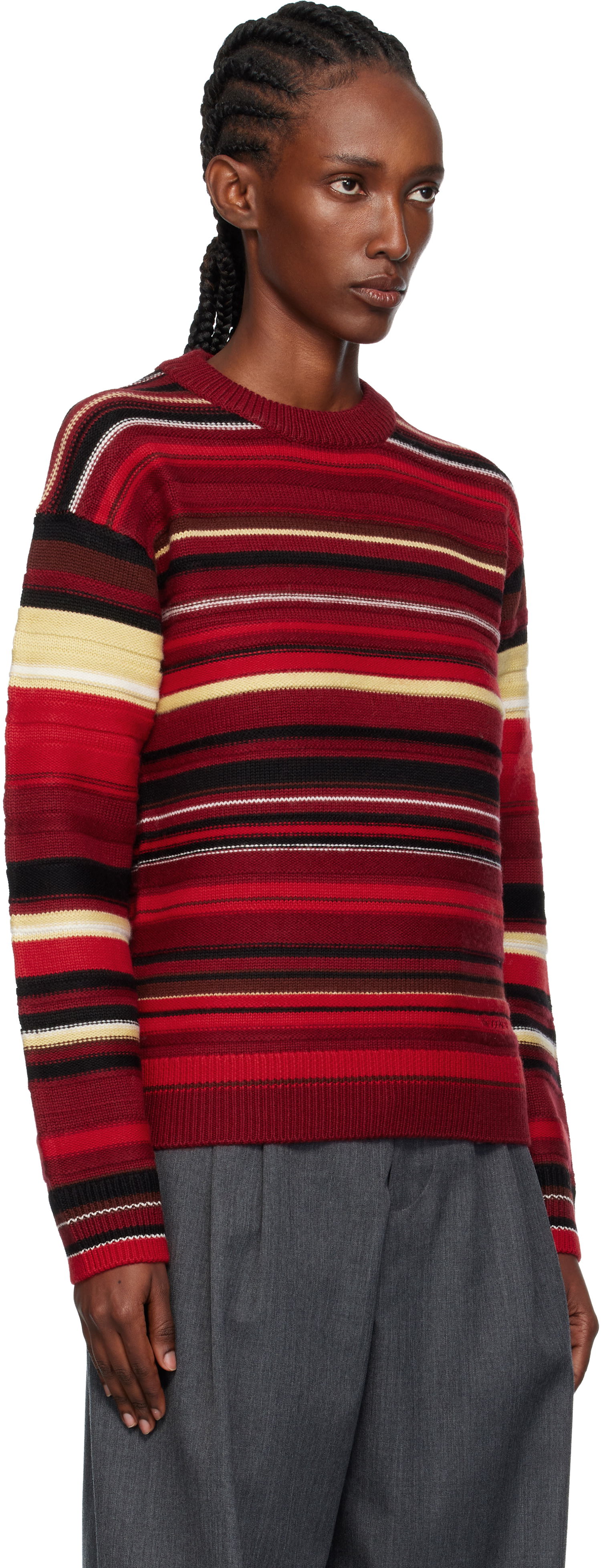 Пуловер JW Anderson JW Anderson Multi Stripe Sweater Многоцветен | KW1501-YN0008, 1