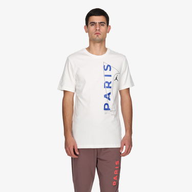 Тениска Jordan Paris Saint-Germain Wordmark Tee Бяло | dm3092-100, 2