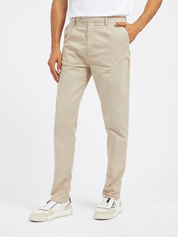 Панталони GUESS Mid Rise Slim Pant Бежово | M4RB27WFYSA, 0