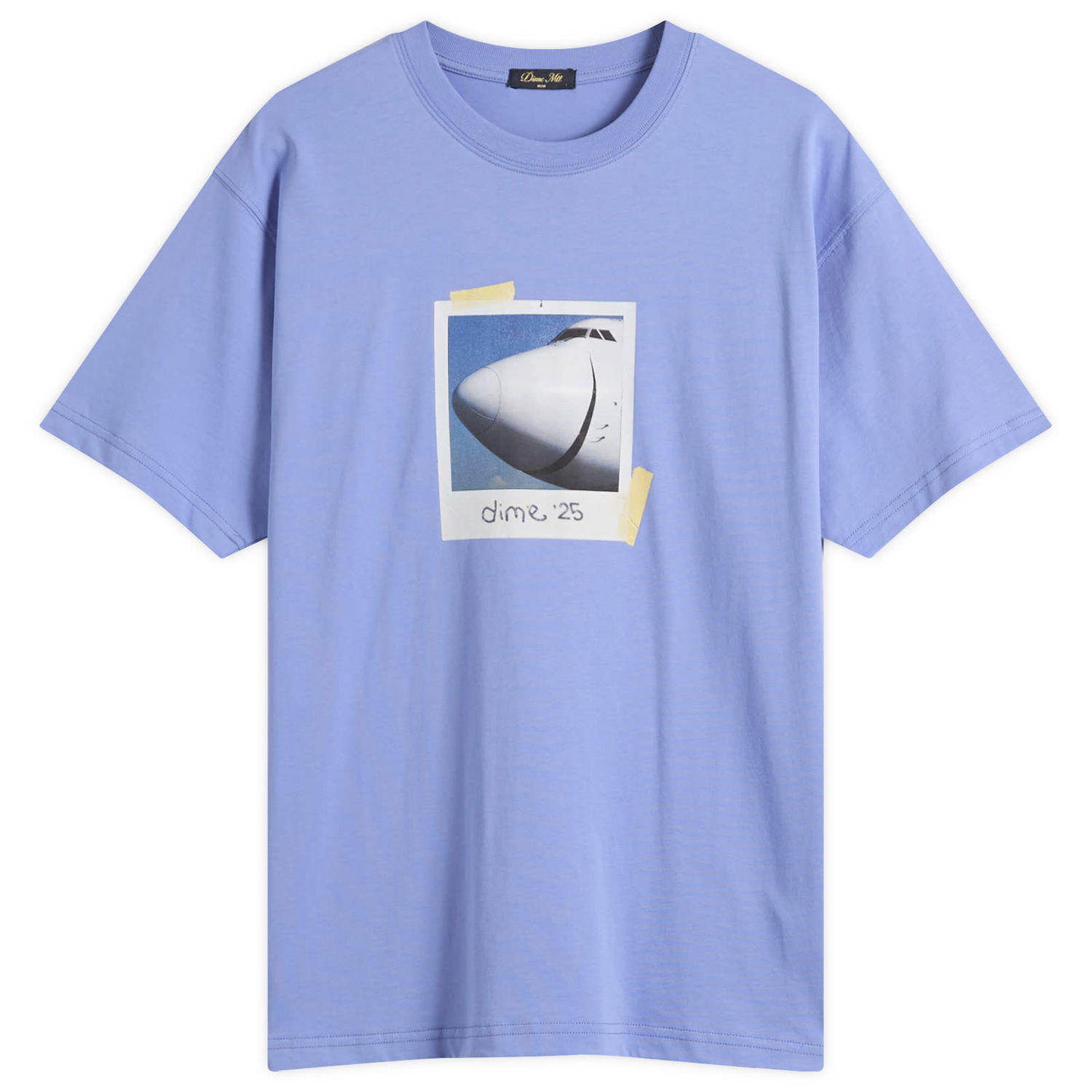 Тениска Dime Dime Plane T-Shirt, Size Large Синьо | DIMEFA2560IND, 0