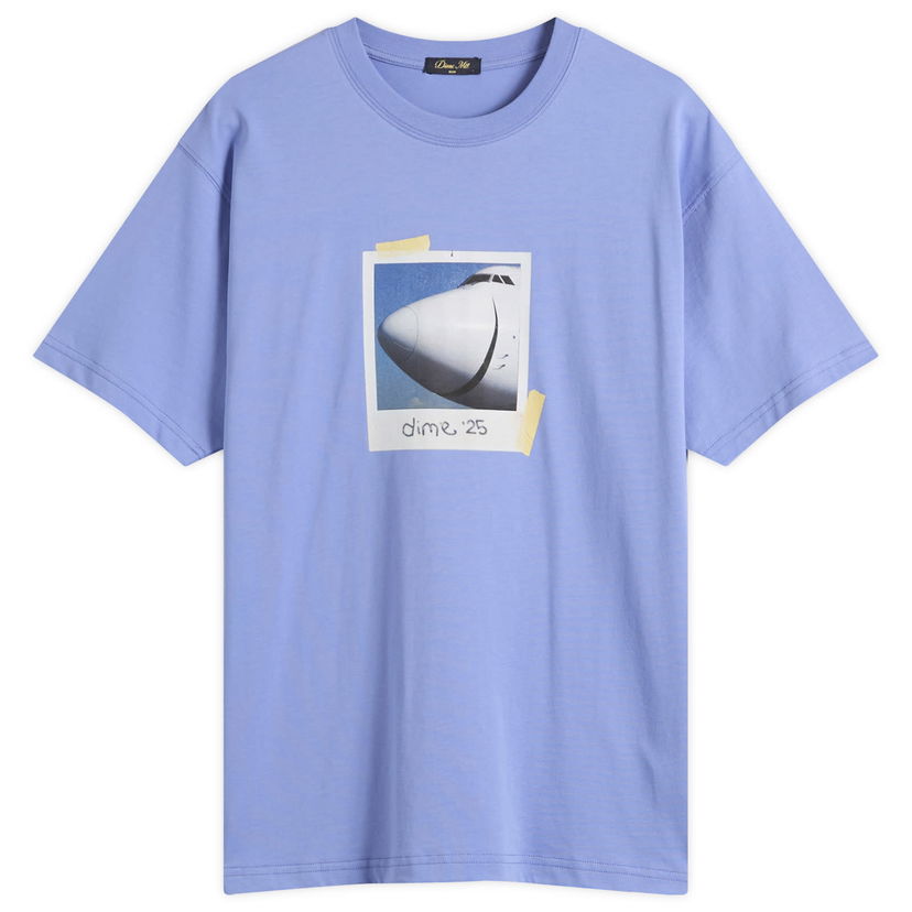 Тениска Dime Dime Plane T-Shirt, Size Large Синьо | DIMEFA2560IND