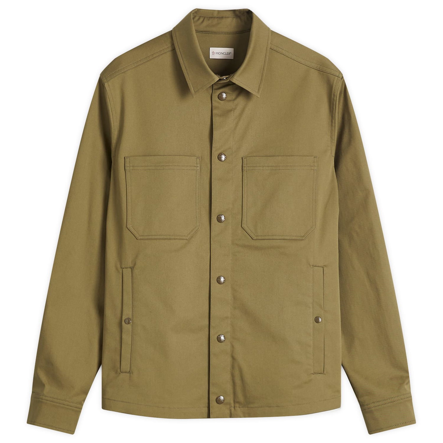 Риза Moncler Moncler Gabardine Cotton Shirt Зелено | 2F000-22-57448-81M, 1