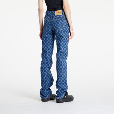 Дънки MISBHV Monogram Denim High Waisted Trousers Синьо | 3021W245, 1