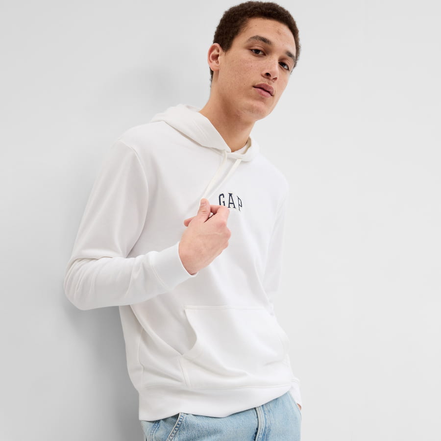 Суитчър GAP Mini Arch Hoodie Бяло | 561930-01, 0