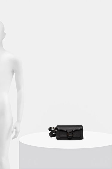 Чанта през рамо Coach Tabby Leather Shoulder Bag Черно | CY201, 5