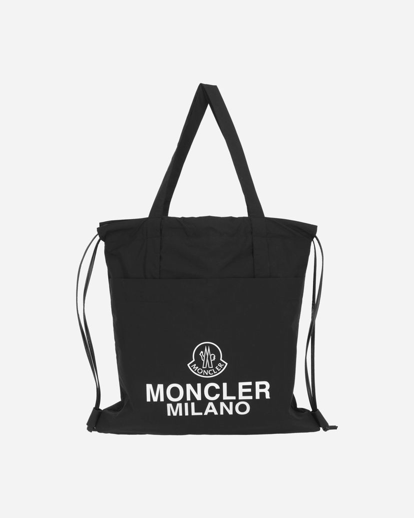 Голяма пазарска чанта Moncler AQ Drawstring Tote Bag Черно | 5A00007M4022 999