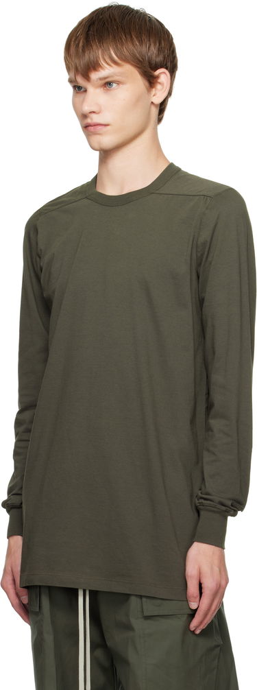 Тениска Rick Owens Rick Owens Concordians Level Long Sleeve T-Shirt Зелено | RU02E1266 JA, 3