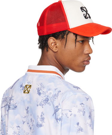 Шапка с козирка Off-White Off-White Arrow Trucker Cap Червено | OMLA04BS25FAB0012727, 2