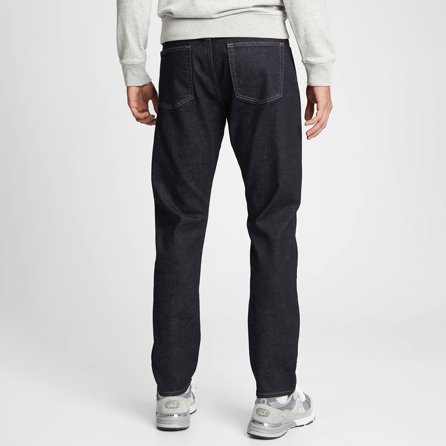 Дънки GAP Denim Pants Straight Taper Rinsed Черно | 737650-00, 1