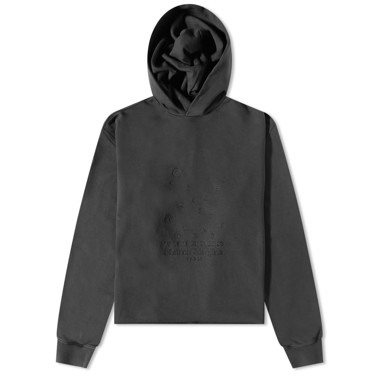 Суитчър Maison Margiela Embroidered Numbers Logo Hoody Черно | S50GU0205-S25520-861, 0