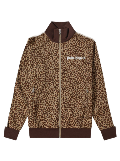 Яке бомбър Palm Angels Leopard Track Jacket Бежово | PMBD001S22FAB0076103