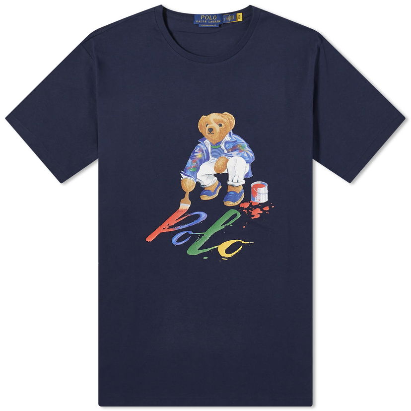 Тениска Polo by Ralph Lauren Painting Bear T-Shirt Тъмно синьо | 710853310025