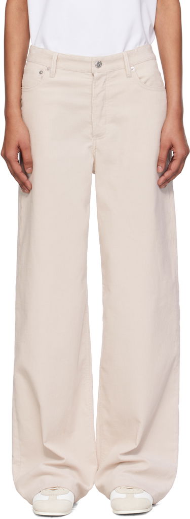 Панталони A.P.C. A.P.C. Elisabeth Wide-Leg Corduroy Trousers Бежово | COHHO-F09181, 0