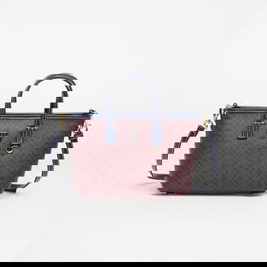 Голяма пазарска чанта Tommy Hilfiger Th Monoplay Le Nano Mini Tote Bag with Detachable Strap Многоцветен | AW0AW17717 DW6, 0