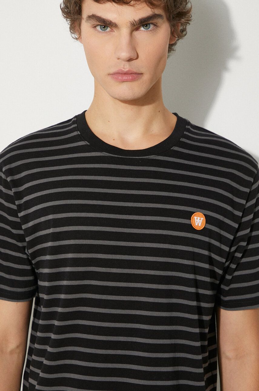 Тениска WOOD WOOD T-shirt Striped Черно | 10135710.2222, 0
