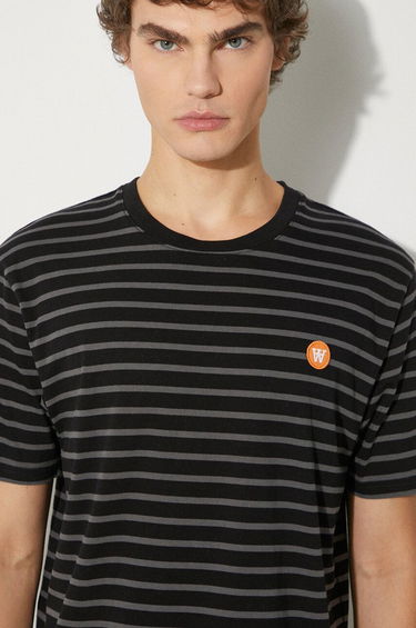 Тениска WOOD WOOD T-shirt Striped Черно | 10135710.2222, 0