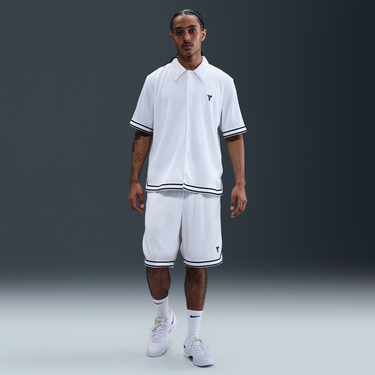 Риза Nike Kobe Pleated Basketball Short Sleeve Shirt Бяло | IB0020-100, 2