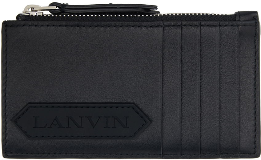 Портфейл LANVIN Zip Card Holder Черно | LM-SLSWZ3-TOPS-P24, 0