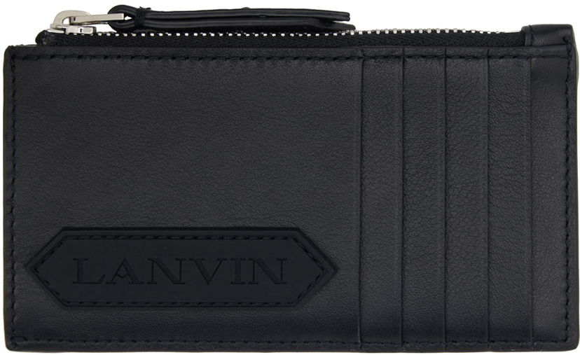 Портфейл LANVIN Zip Card Holder Черно | LM-SLSWZ3-TOPS-P24