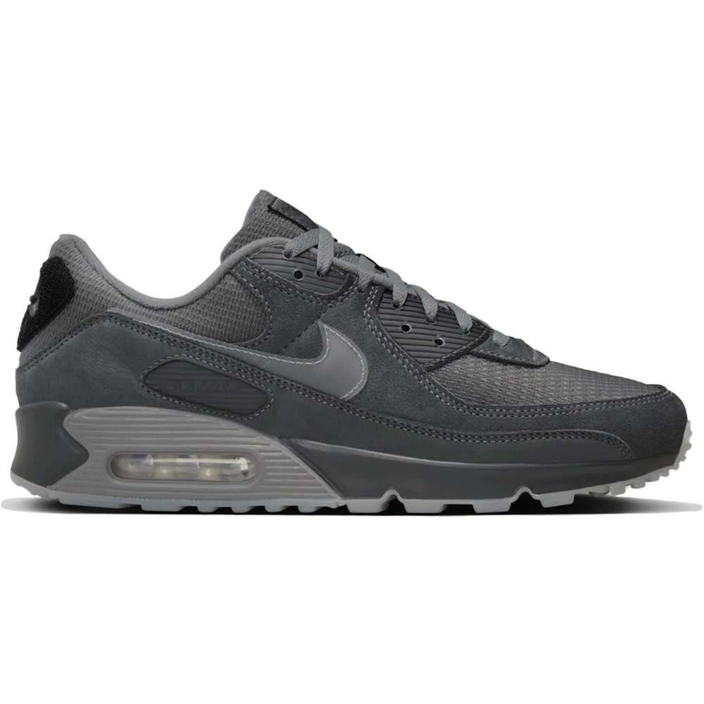 Кецове и обувки Nike Air Max 90 Velcro Heel Patch Anthracite Черно | HM0956-001