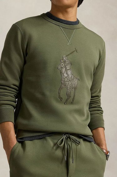 Суитчър Polo by Ralph Lauren Appliqué Logo Sweatshirt Зелено | 710957586, 3