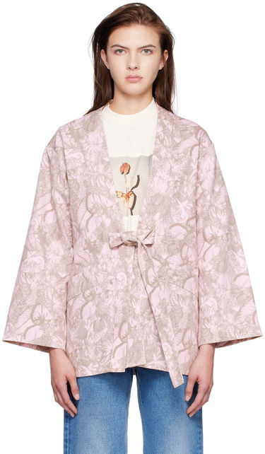 Яке Stockholm (Surfboard) Club Stockholm Surfboard Club Kimono Denim Jacket Розово | Kimono, 0