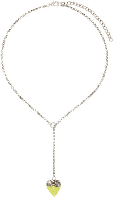 Колие Ottolinger Ottolinger Dipped Heart Y-Necklace Жълто | 1251507121, 0
